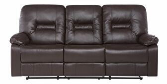 Sofa trojsjed Barnet 2 (sintetička koža) (smeđa)