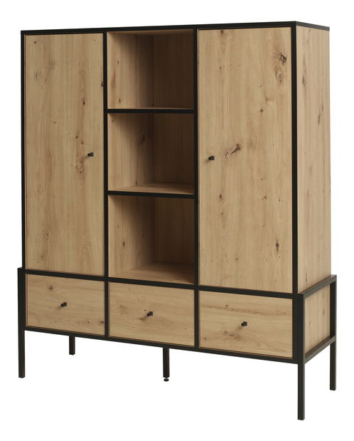 Kisszekrény Luigi L3 (artisan tölgy + fekete)