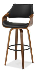 Scaun bar Rolenzono H75 (negru)