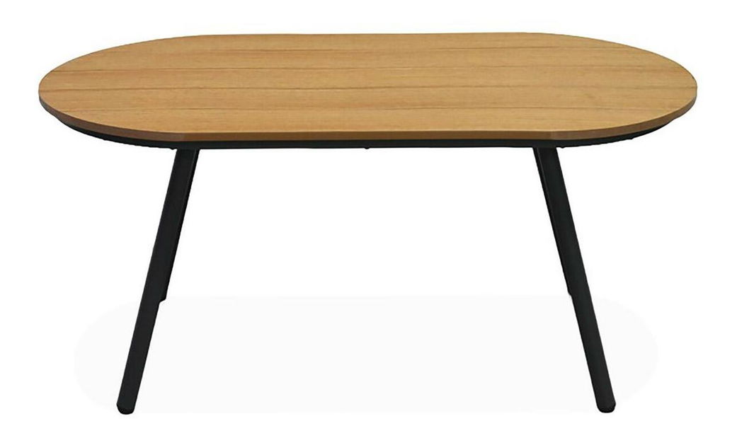 Set mobilier de grădină Artefactos (natural + gri deschis) (pentru 4 persoane)