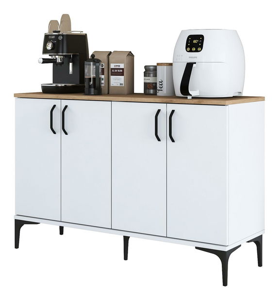 Dulap Jenaretta 162 (alb + nuc)