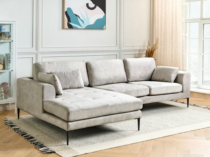 Sarok ülőgarnitúra Fraser (szürke) (J)