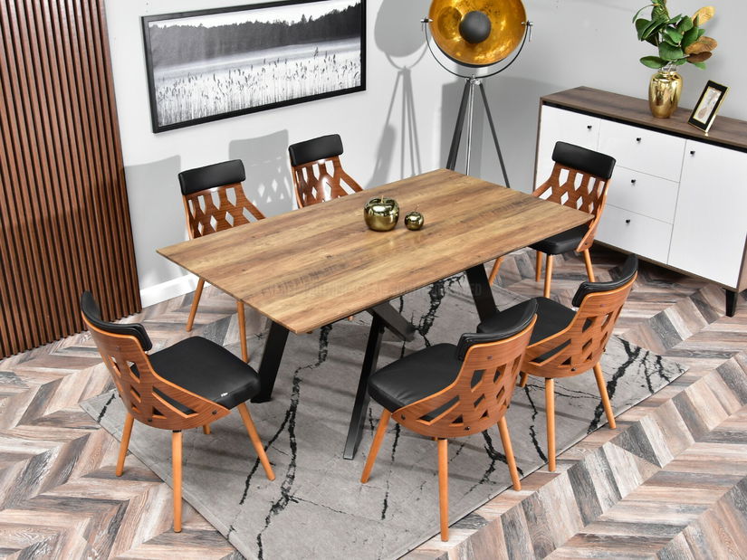 Stolica Crab (tamni orah + orah)