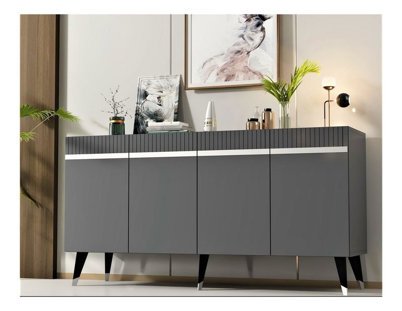 Skrinka Mekebu 2 (antracit + strieborná) 