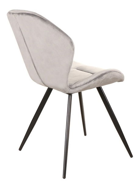 Scaun de sufragerie Glinda (gri + negru)