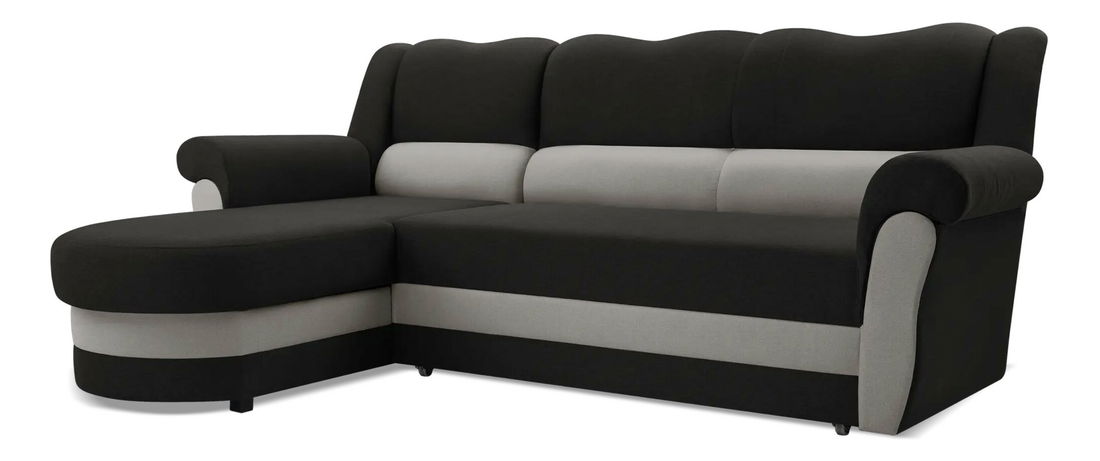 Kutna garnitura Burdur (crna + siva) (L)