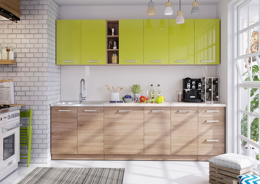 Kuchyňa Holly 260 cm (zelená)