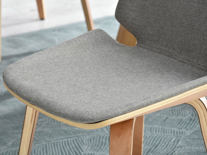 Stolička Vincez (sivá + buk)