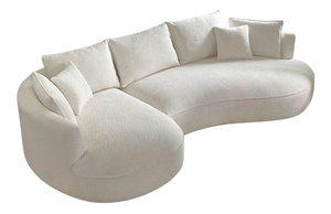 Rohová sedačka Vendy (biela) (L)