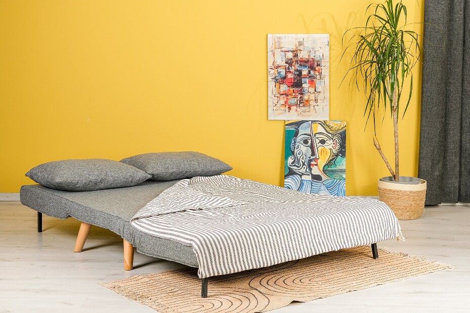 Canapea futon Fillie (Gri deschis)