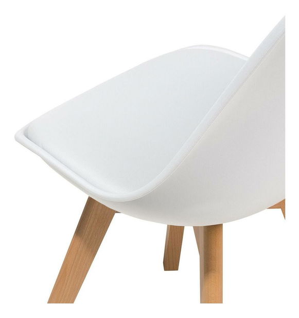 Set 2 buc scaune de sufragerie Dakza (alb)