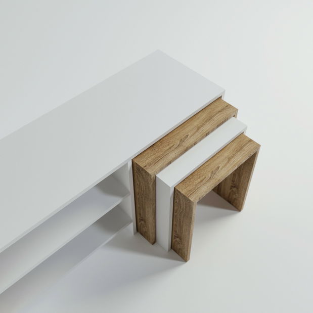 Masă TV/Dulap Zirion (Alb)