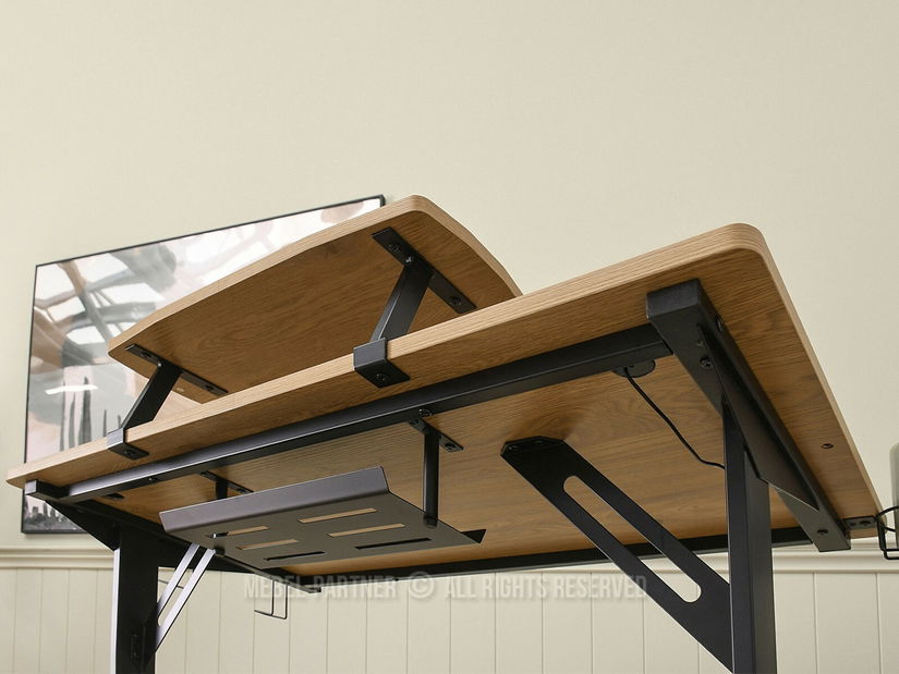 Masă PC Matts 115 (stejar + negru)