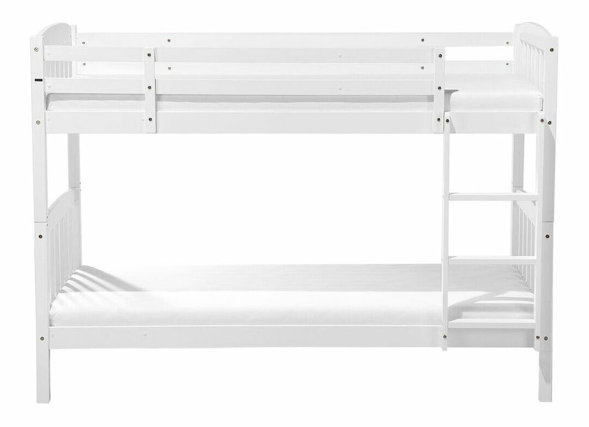 Poschodová posteľ 90 cm REWIND (s roštom) (biela)