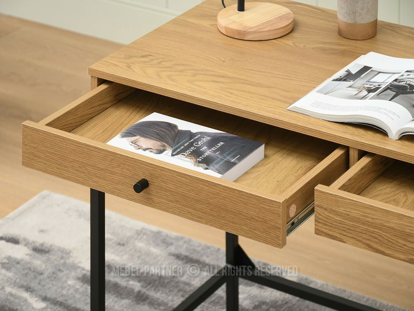 Masă PC Kaplan (stejar + negru)