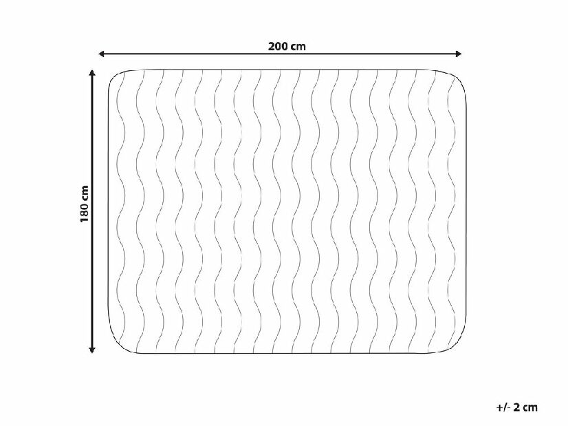 Protecție saltea 200 x 180 cm Pekza (alb)