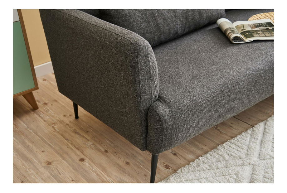 Háromszemélyes kanapé Revosatta (antracit + fekete)