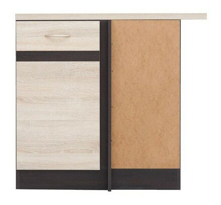 Alsó konyhaszekrény, sarok Julian DNW/100/82/J (Sonoma tölgy + Wenge)