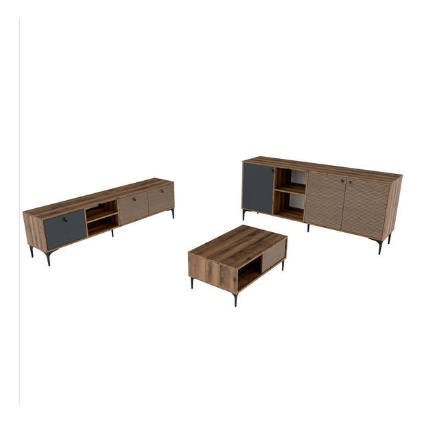 Set za dnevni boravak Settle 2 (orah + antracit)