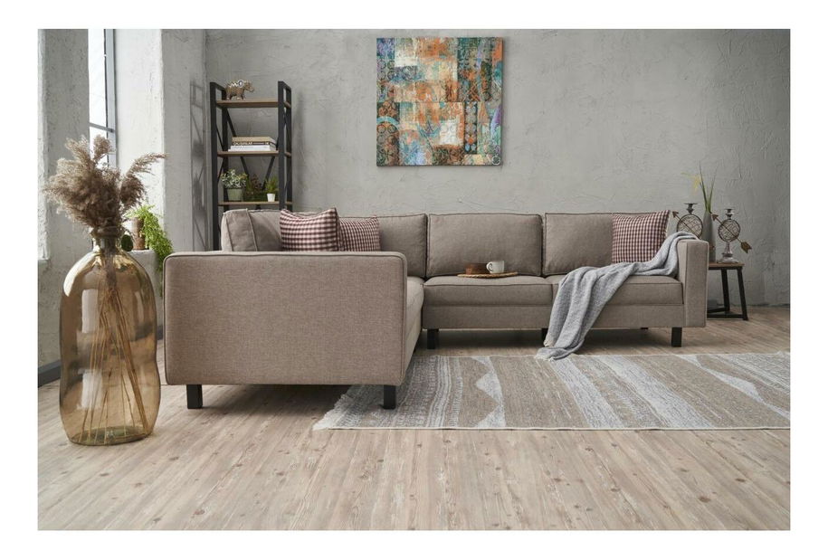 Colțar Kalen 2 (crem + negru)