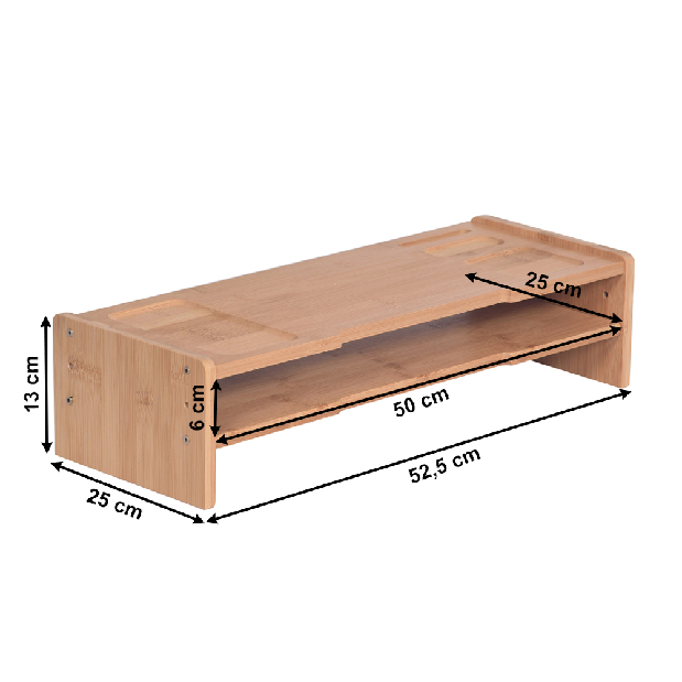 Suport sub monitor Elario 4 (natural)