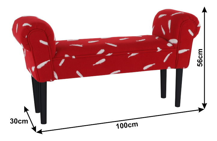 Lavica Bryona (červená)