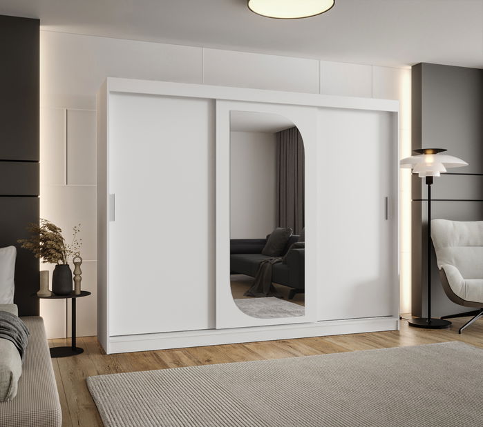 Ruhásszekrény 250 cm Lulu (fehér) 