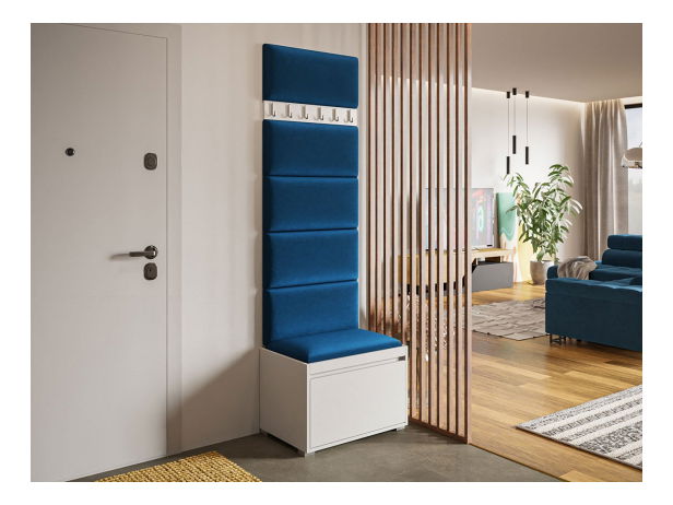 Mobilier pentru hol Kendora 60 (cu 6 buc panouri tapițate Pazara 60x30) (manila 26)