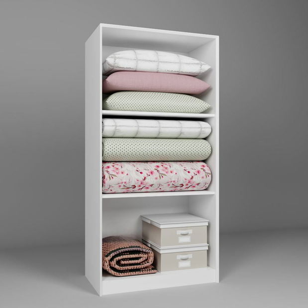 Policová skriňa Luckiny P (biela)