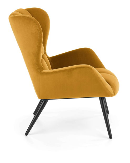 Relaxačné kreslo Tawanna (horčicová)