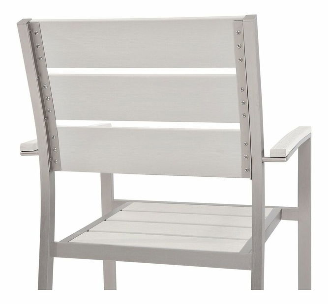 Set 6 ks. záhradných stoličiek VERO (preglejka) (biela)