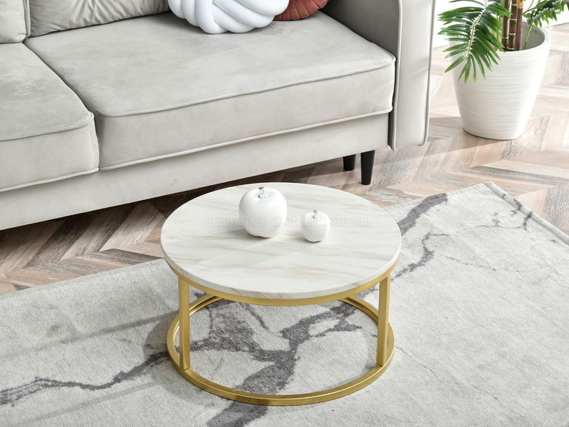 Stolić za kavu Kolja stolić S (bež + zlatna)