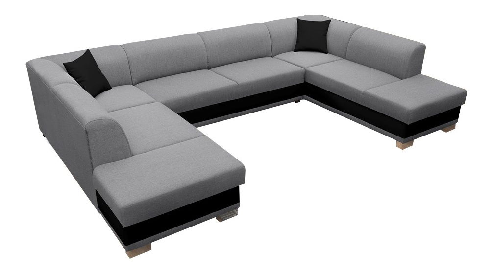 Colțar U Darcia (gri+ negru) (S)