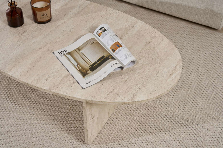 Konferenčný stolík Orian (travertín)