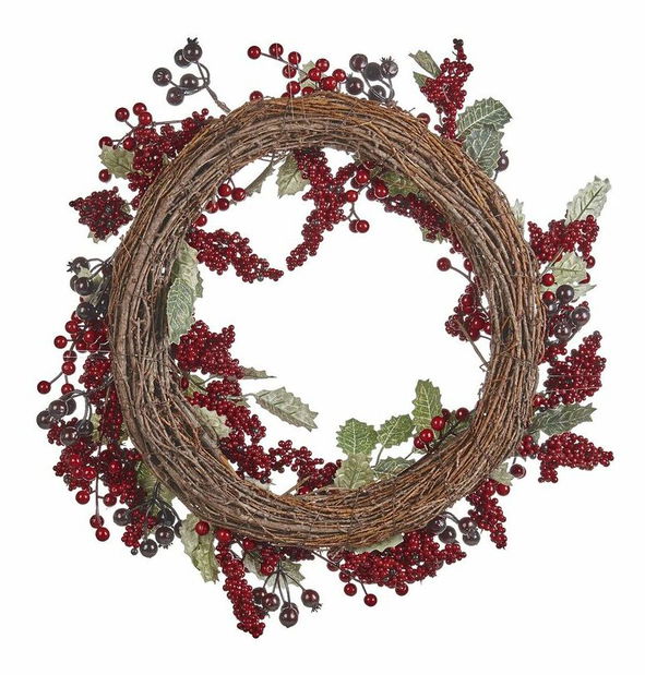 Veniec na dvere ø 40 cm Pru (červená)