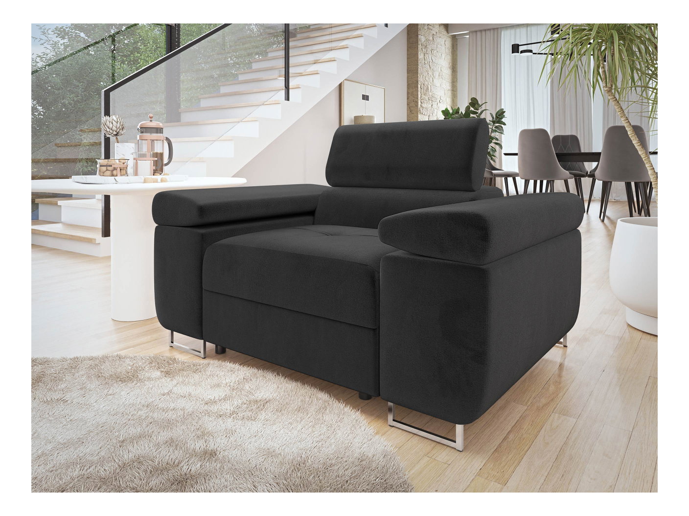 Kreslo Terazuro 1 (čierna) 