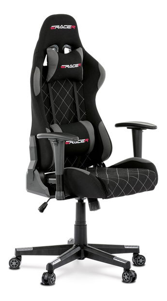 Kancelárske/herné kreslo Zarax-Z606-GREY (čierna + sivá)