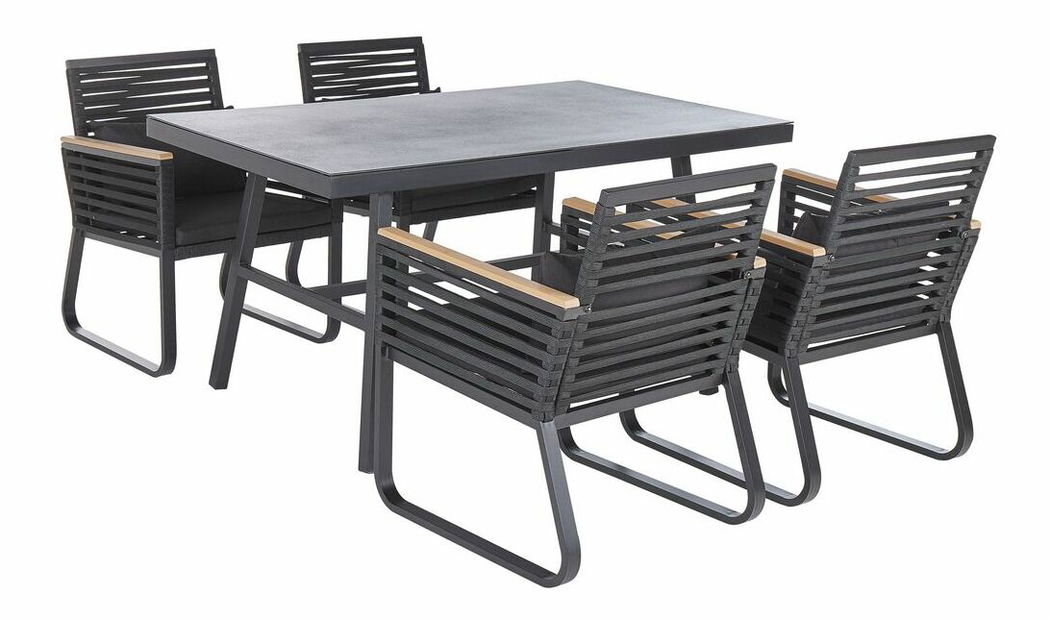 Set mobilier de grădină Carisa (negru)