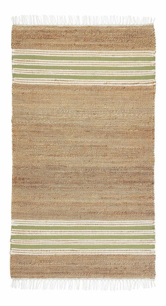 Covor 80 x 150 cm Miza (bej + verde)