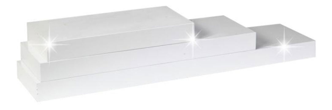 Polc Rala fényes fehér 30 cm