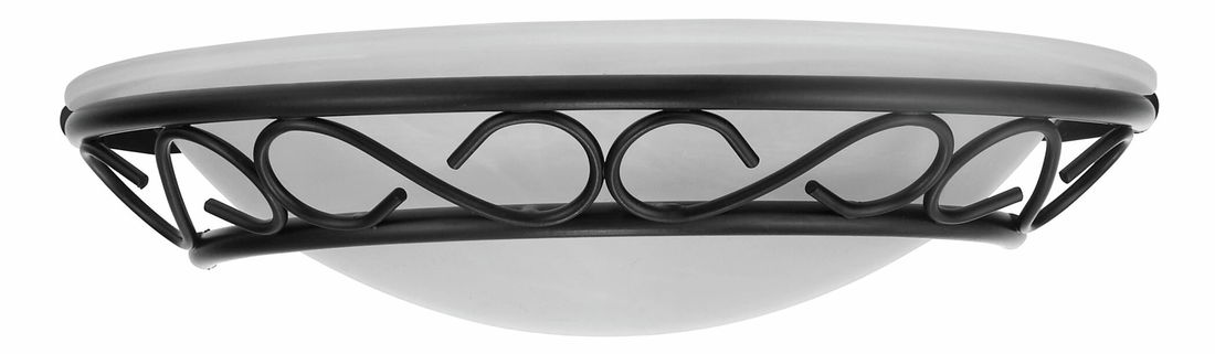 Fali lámpa Athen 3721 (fekete + rizskő üveg)