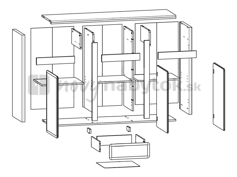 Comodă Porfirio KOM3D3S/10/15