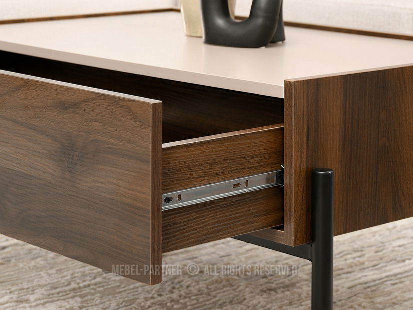 Stolić za kavu Bertina M (bež + crna)