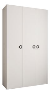 Dulap de haine 150 cm Carmela 50-1 (alb + Negru)
