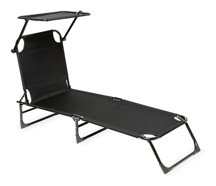 Vrtna ležaljka Eden (crna)