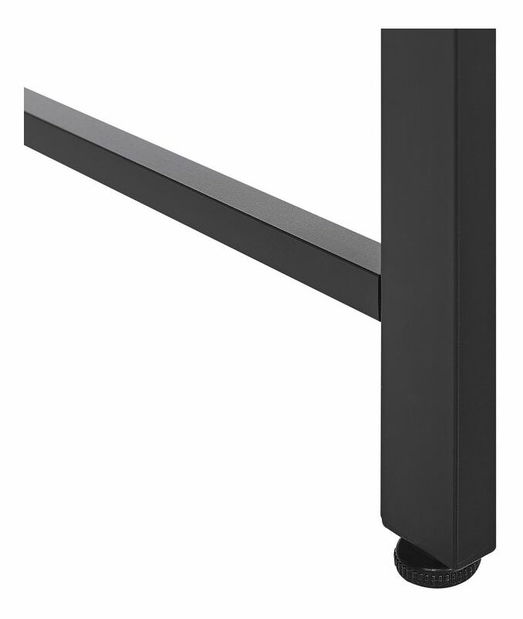 PC asztal Vuk (fekete + sötét fa)