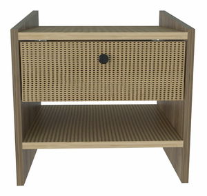 Noćni ormarić Biurno H (orah + prirodna)