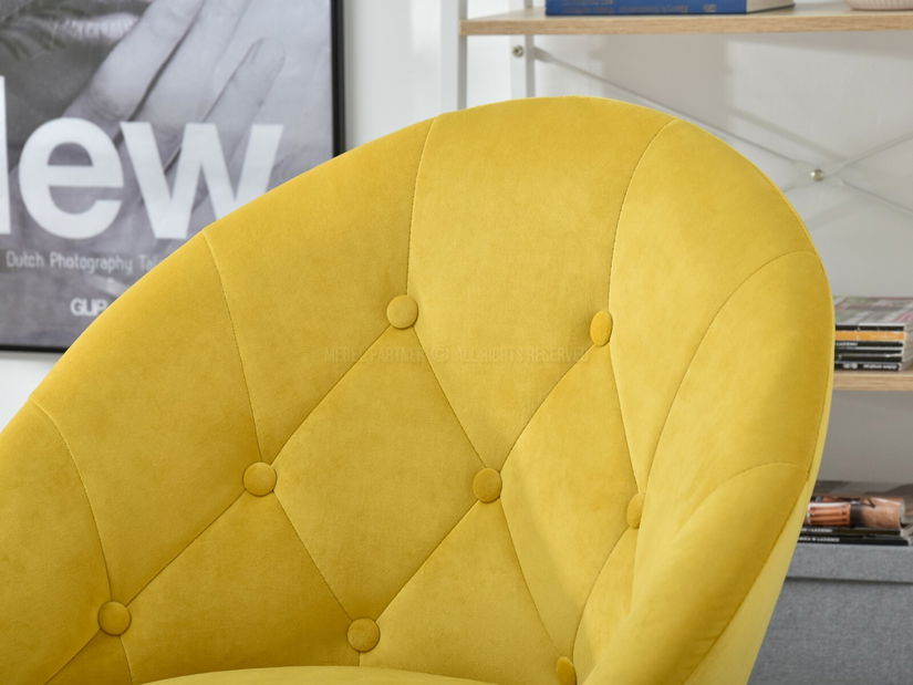 Fotelja Lush 3 (žuta + crna)