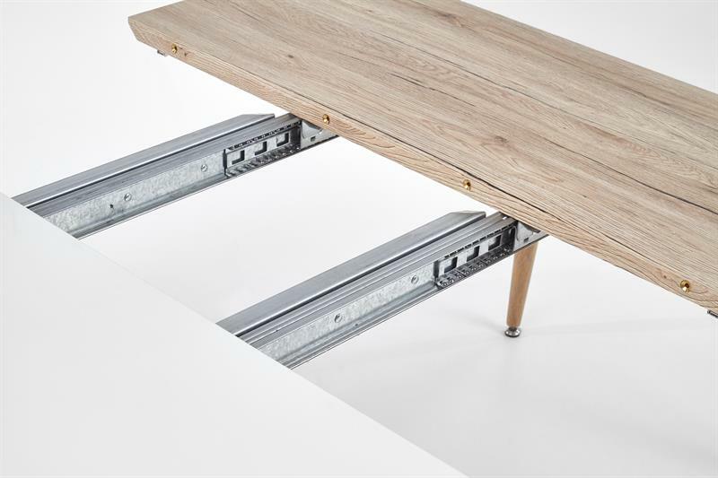 Blagovaonski stol na razvlačenje 120-200 cm Edgar (hrast san remo) (za 6 do 8 osoba)