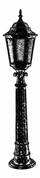 Vonkajšie podlahové svietidlo Bronwyn (hnedá)